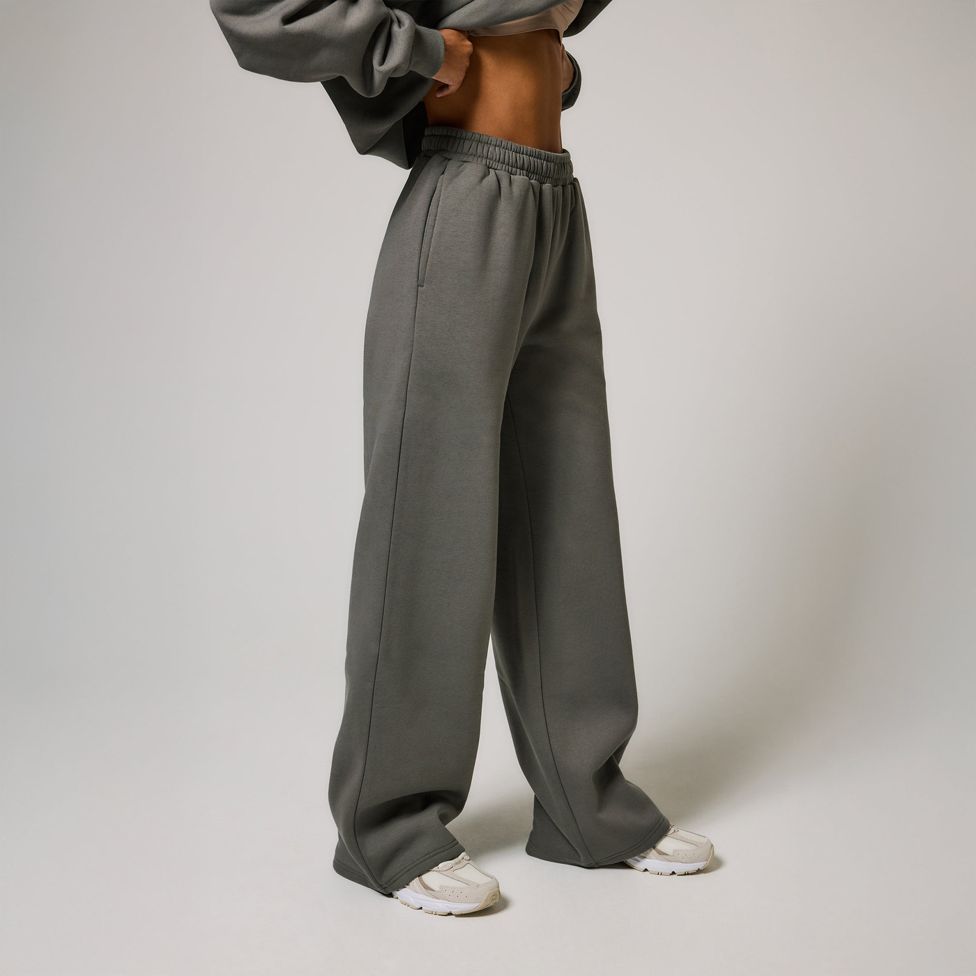 ALL SZN Organic Wide Leg Jogger - Slate Green