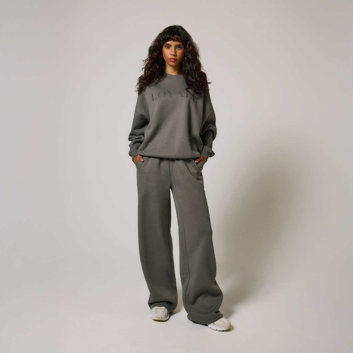 ALL SZN Organic Wide Leg Jogger - Slate Green