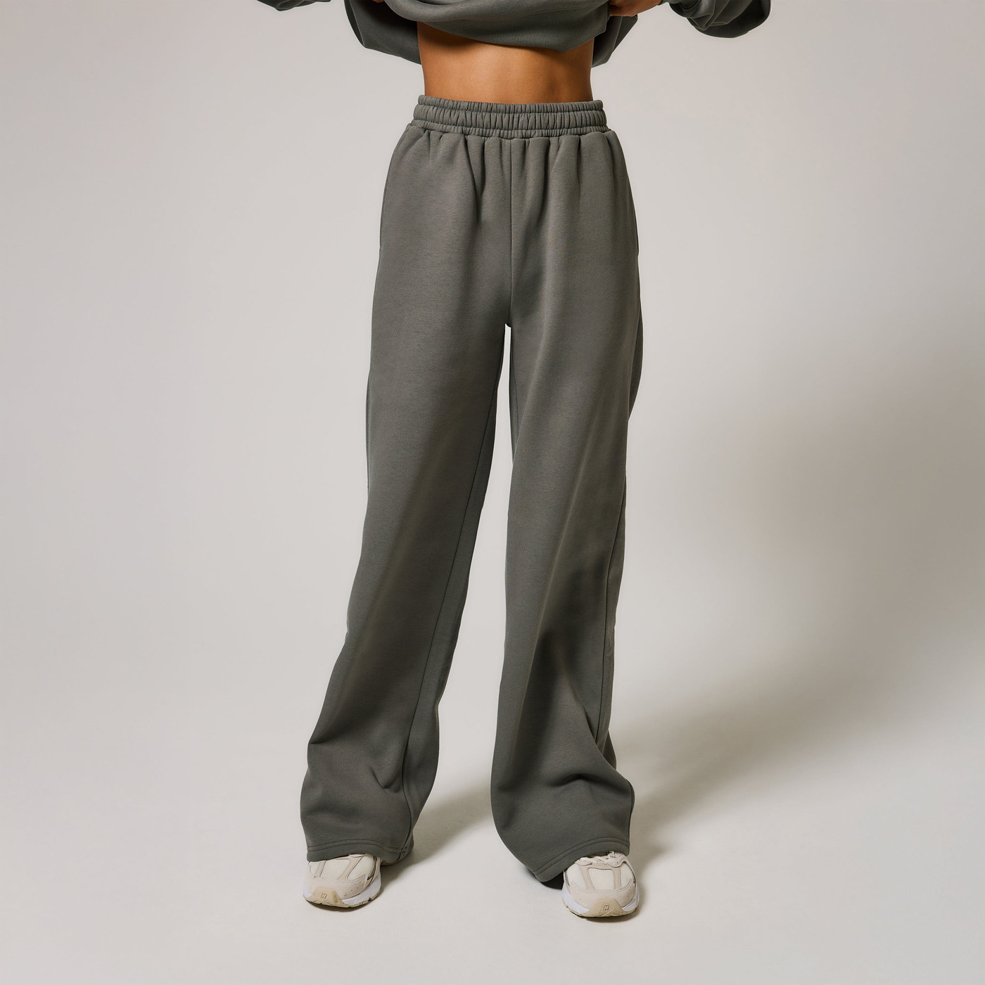 ALL SZN Organic Wide Leg Jogger - Slate Green