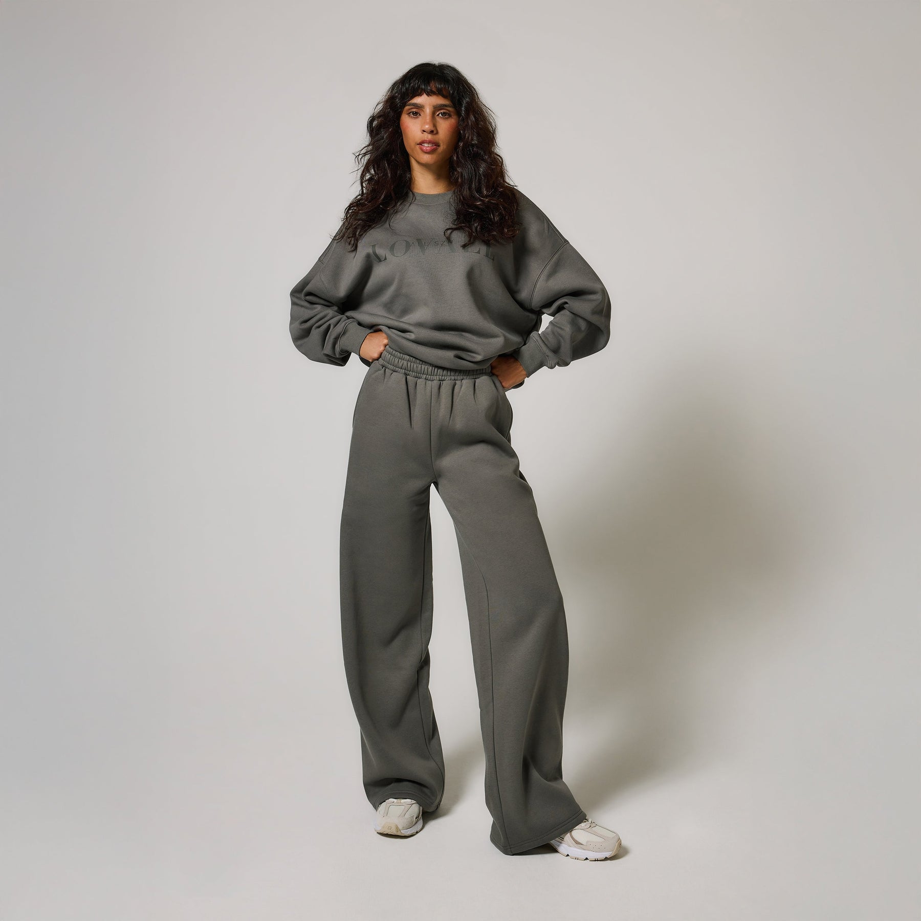 ALL SZN Organic Wide Leg Jogger - Slate Green