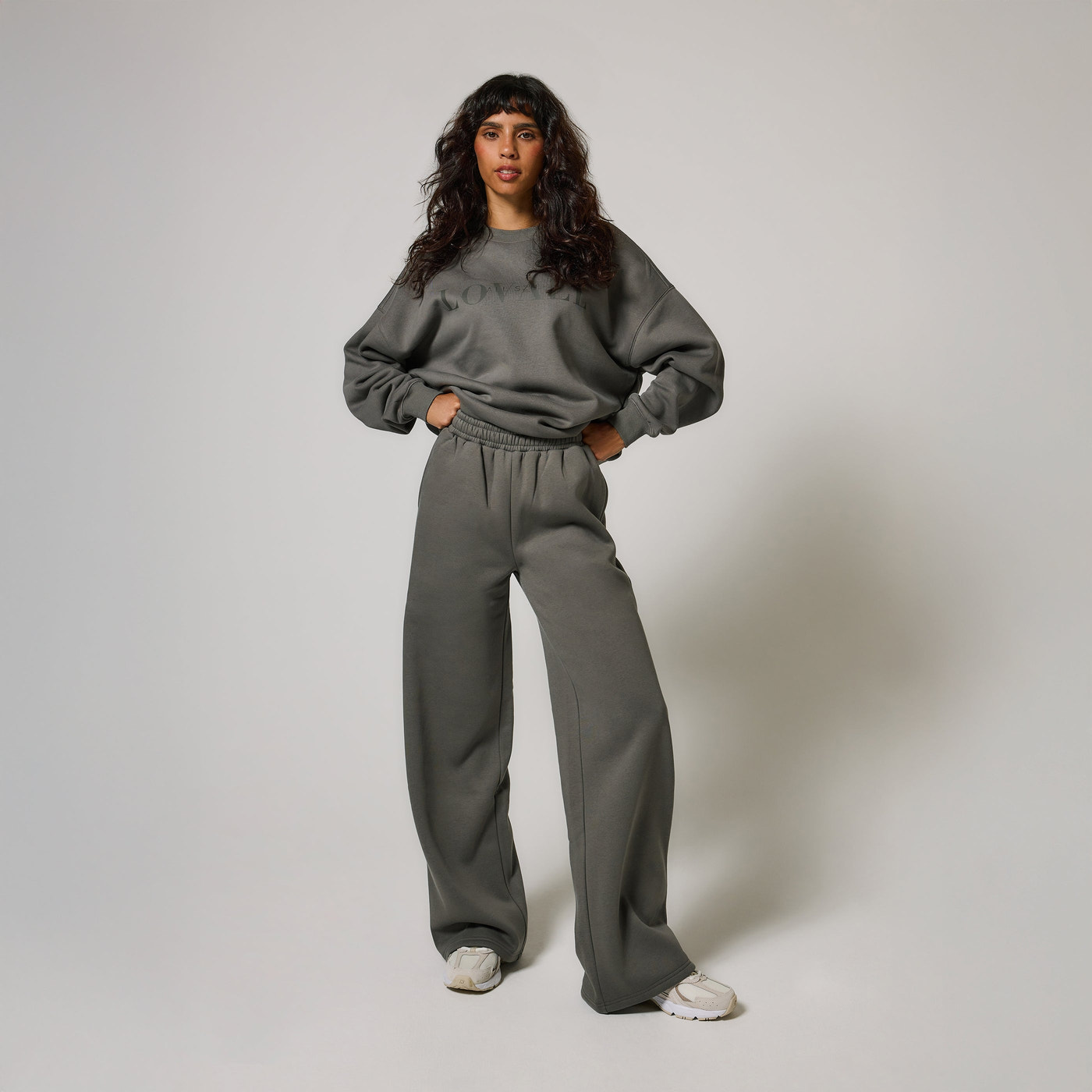 ALL SZN Organic Wide Leg Jogger - Slate Green