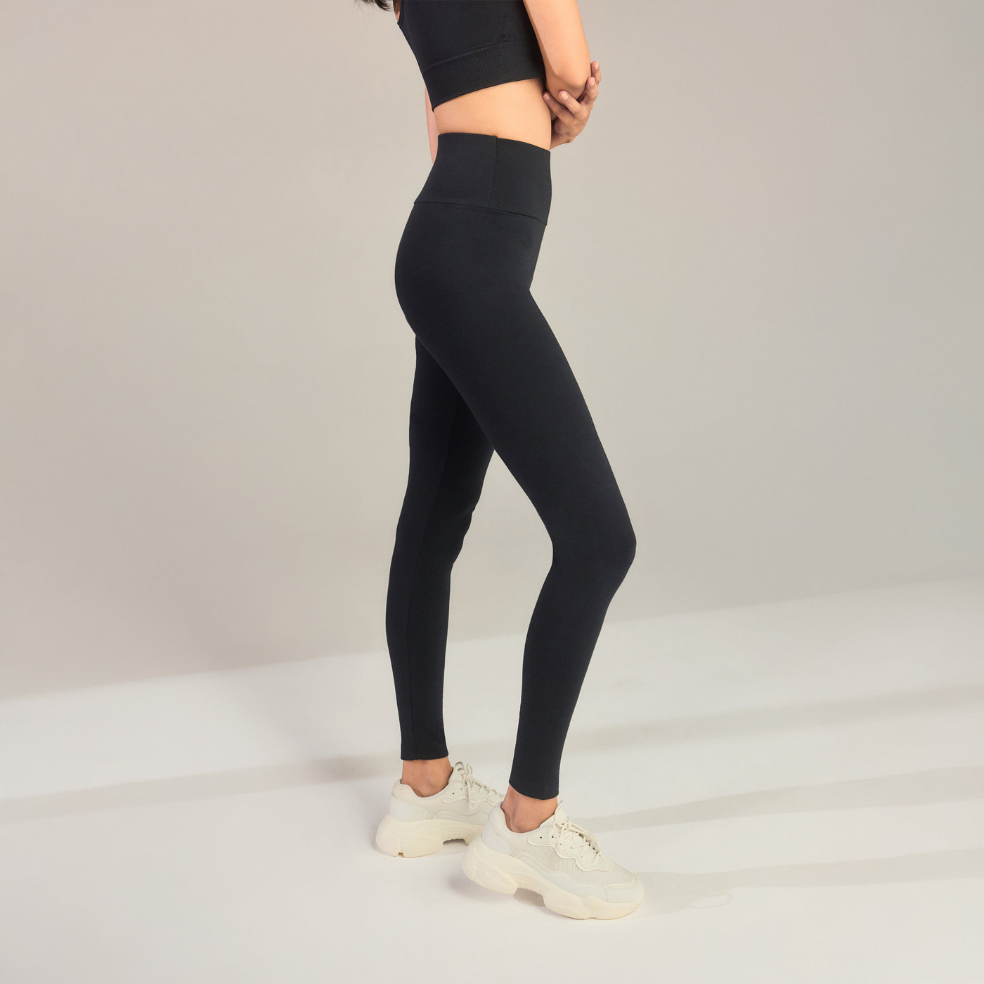Everyday High Waisted Leggings - Black