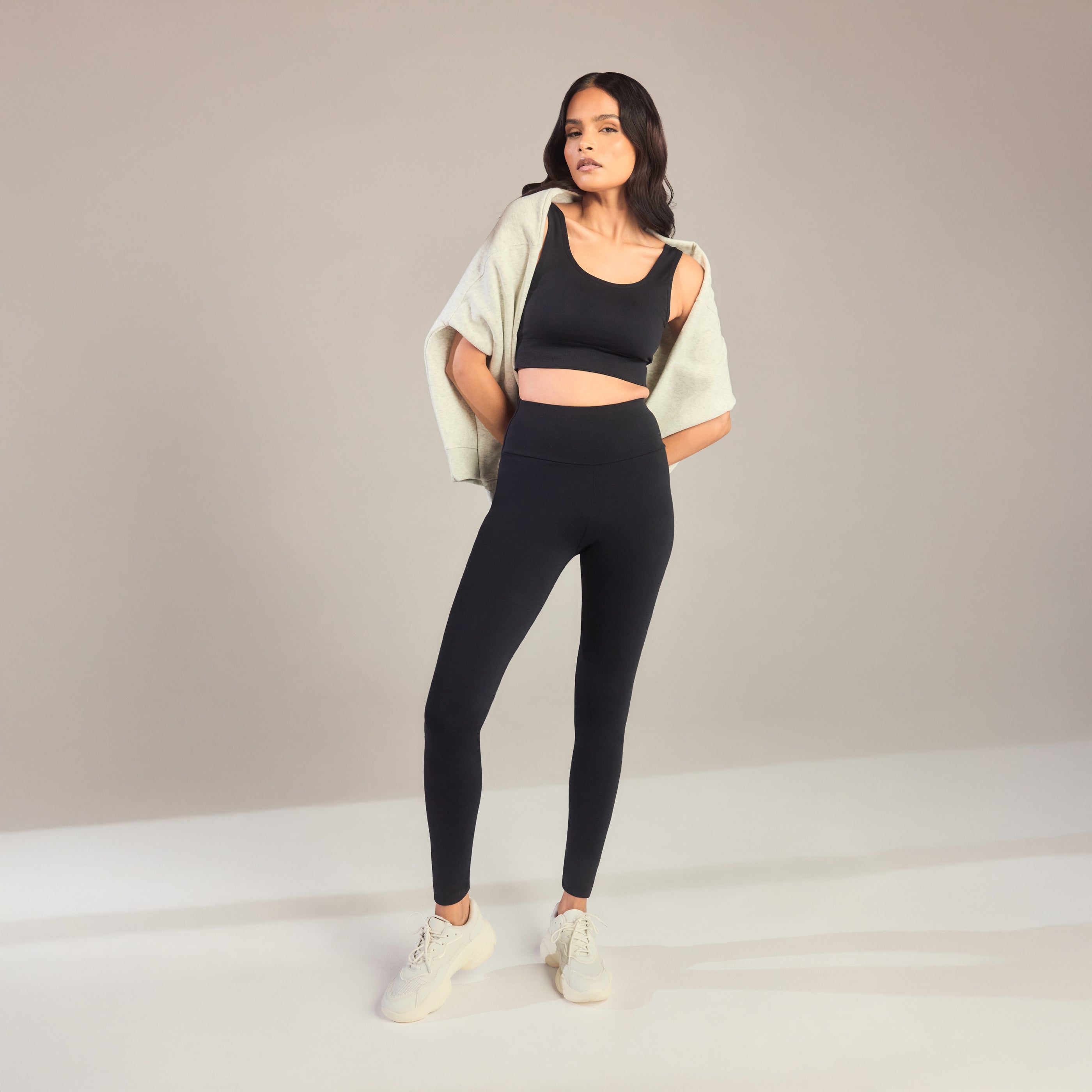 Everyday High Waisted Leggings - Black
