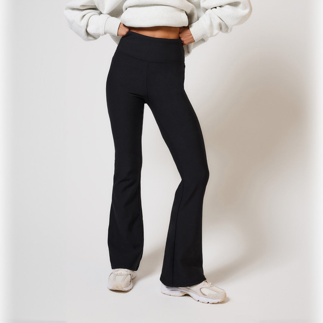 Curve Winter Flare Leggings - Black