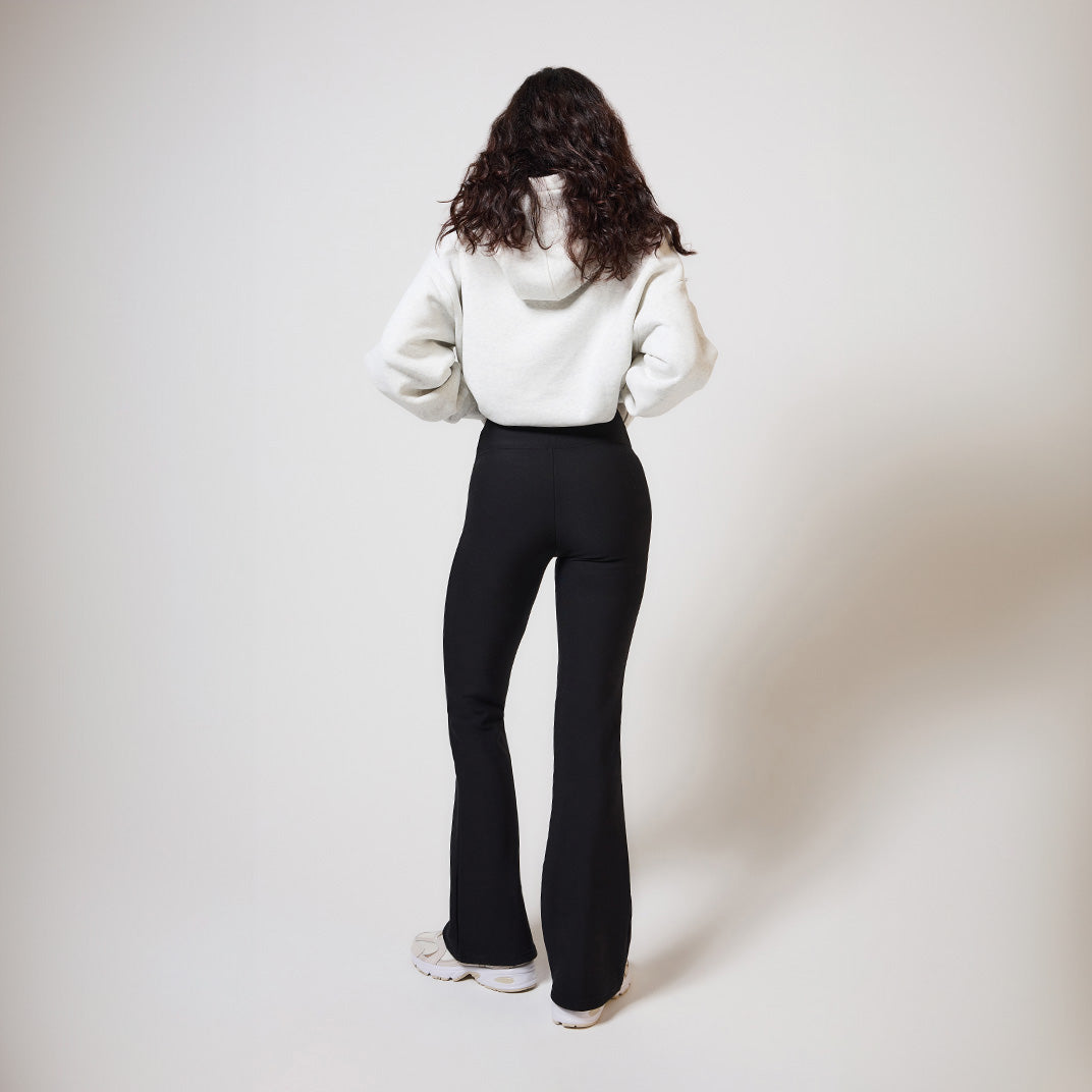 Curve Winter Flare Leggings - Black