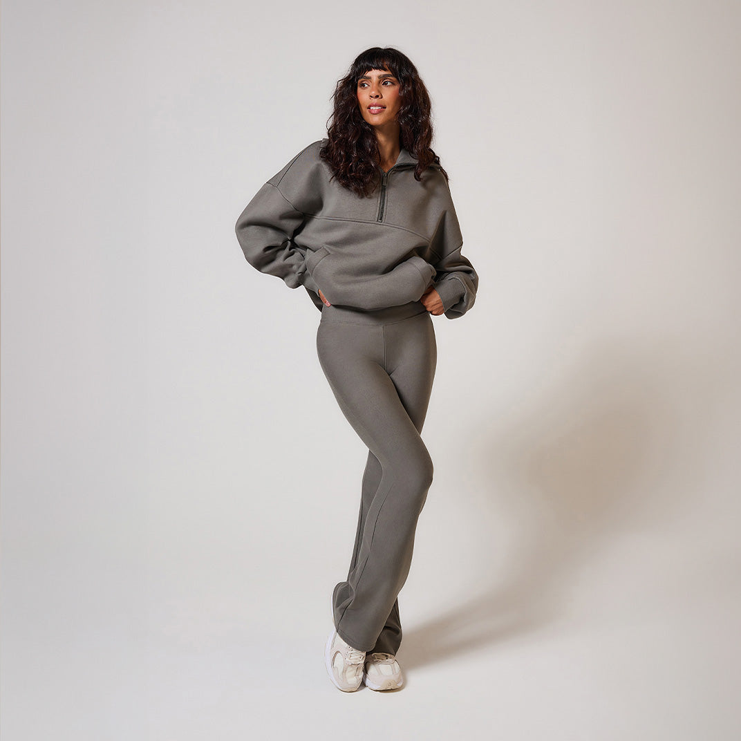 Winter Flare Leggings - Slate Green