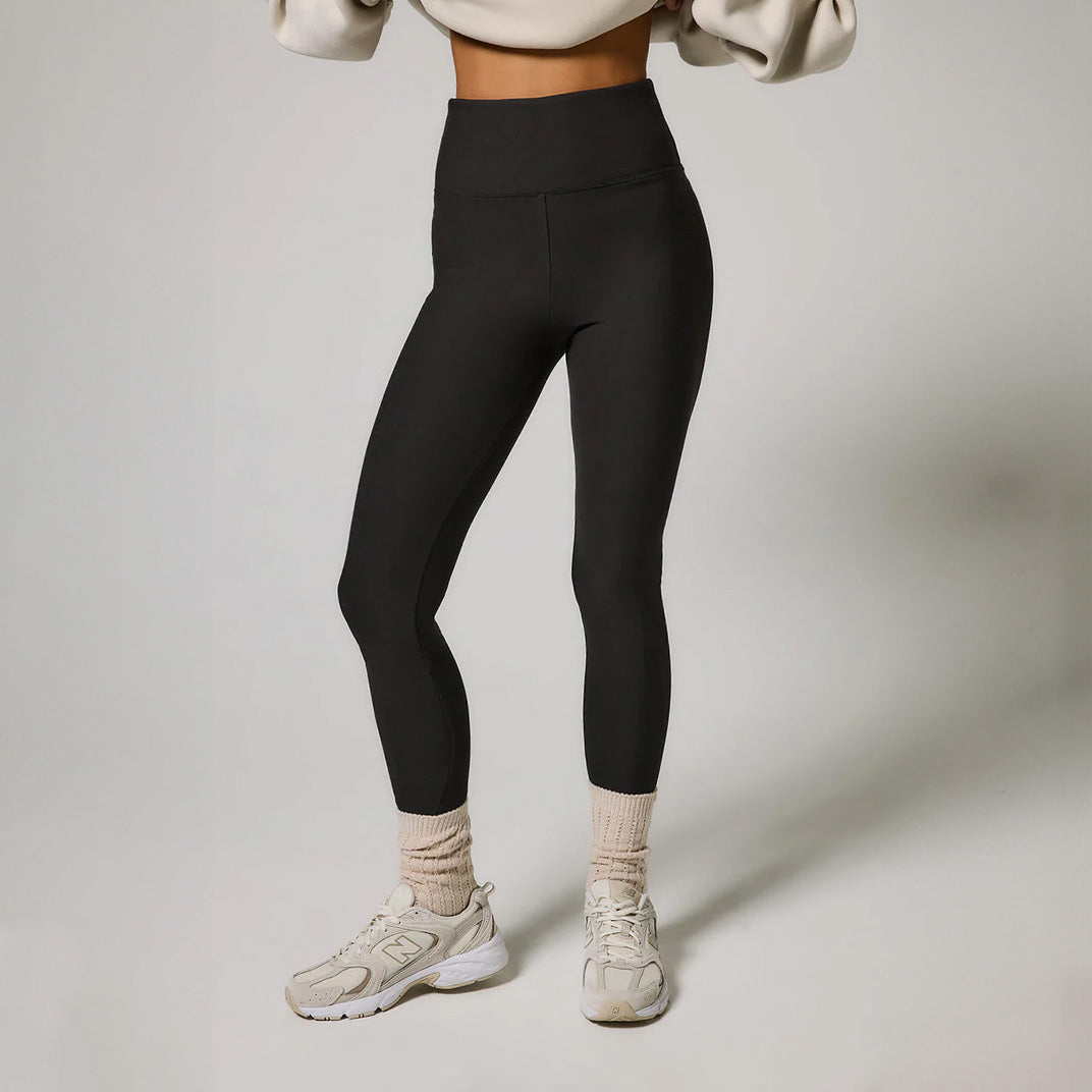 Winter Everyday High Waisted Leggings - Black Coffee