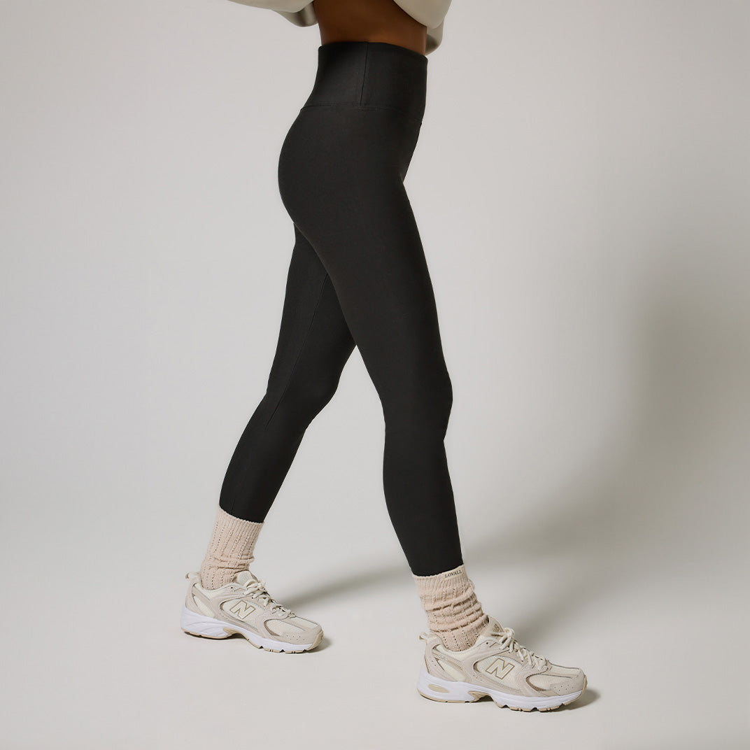 Winter Everyday High Waisted Leggings - Black Coffee