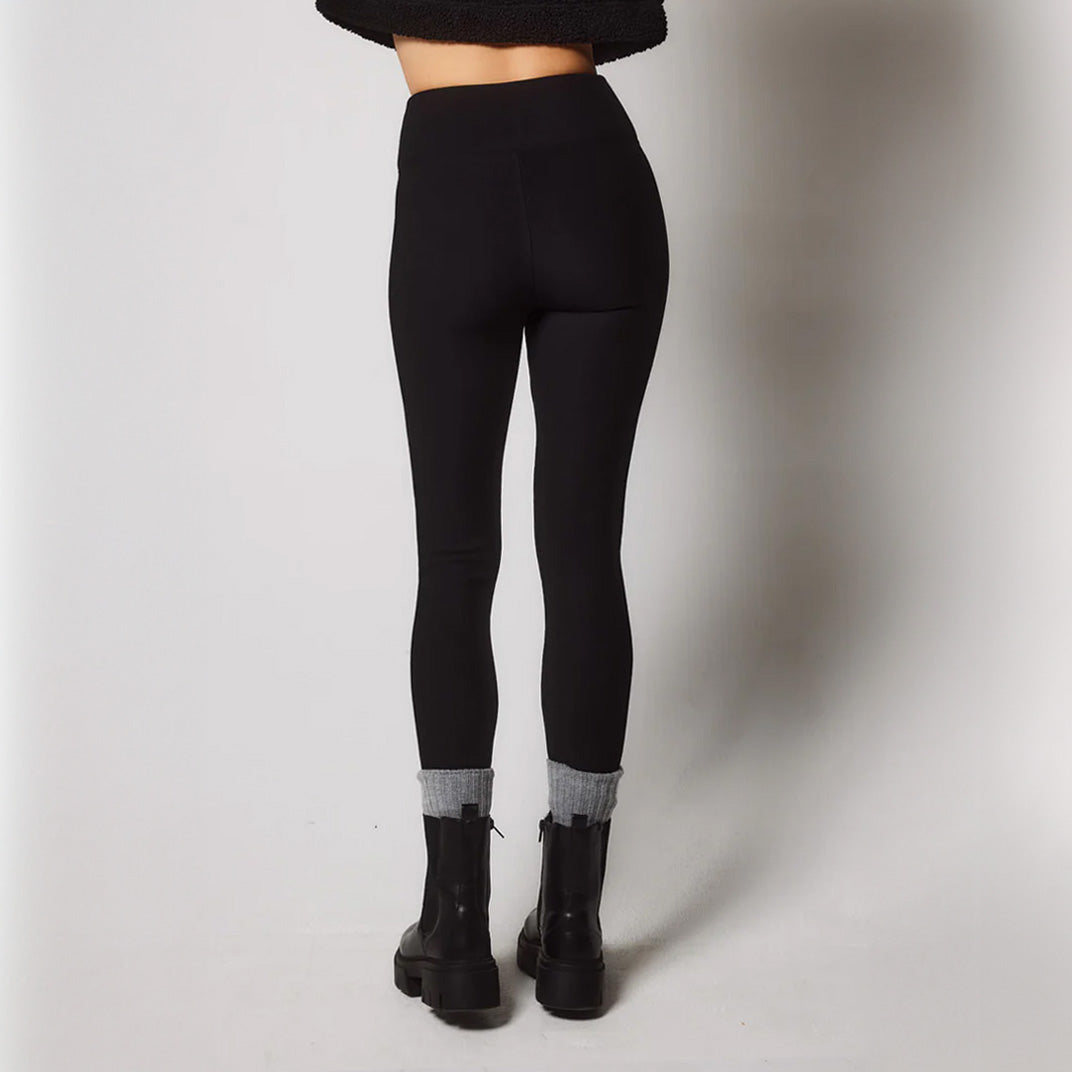 Winter Everyday High Waisted Leggings - Black