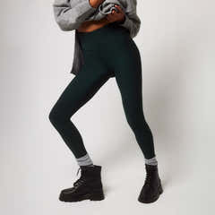 Winter Everyday High Waisted Leggings - Deep Forest
