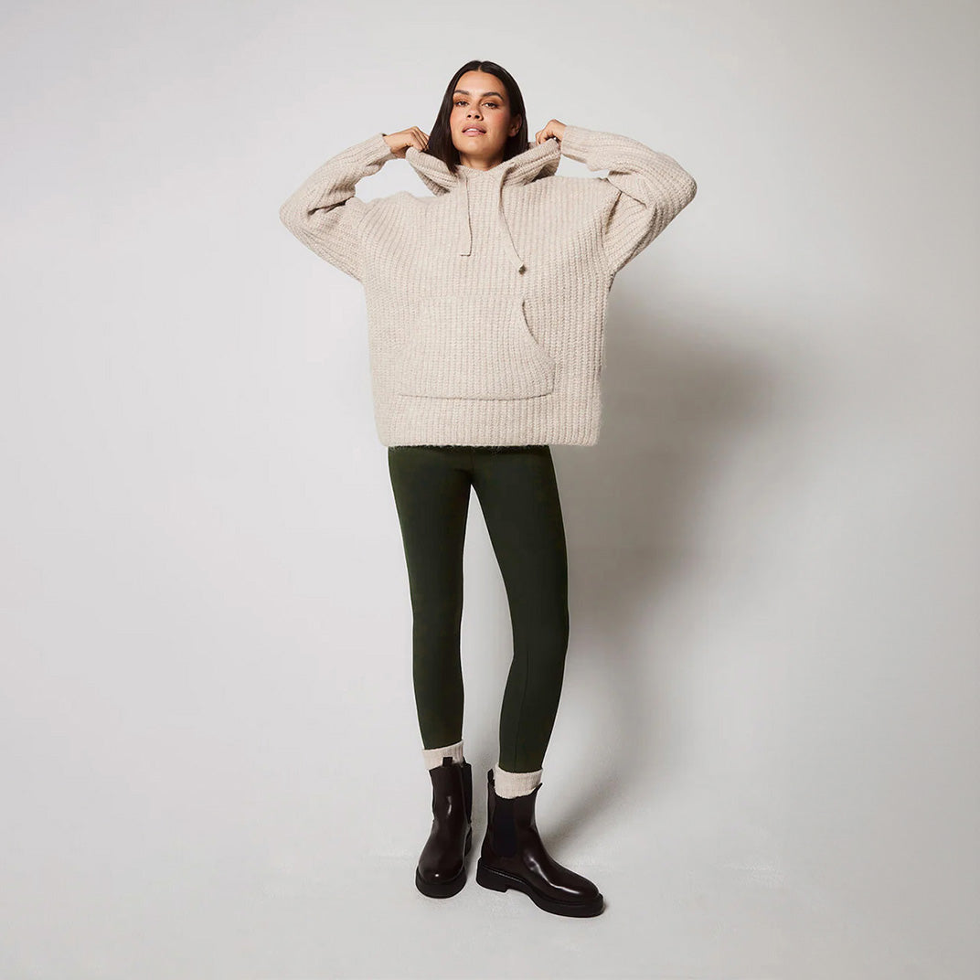 Winter Everyday Fleece-Lined Leggings - Deep Olive