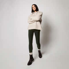 Winter Everyday Fleece-Lined Leggings - Deep Olive