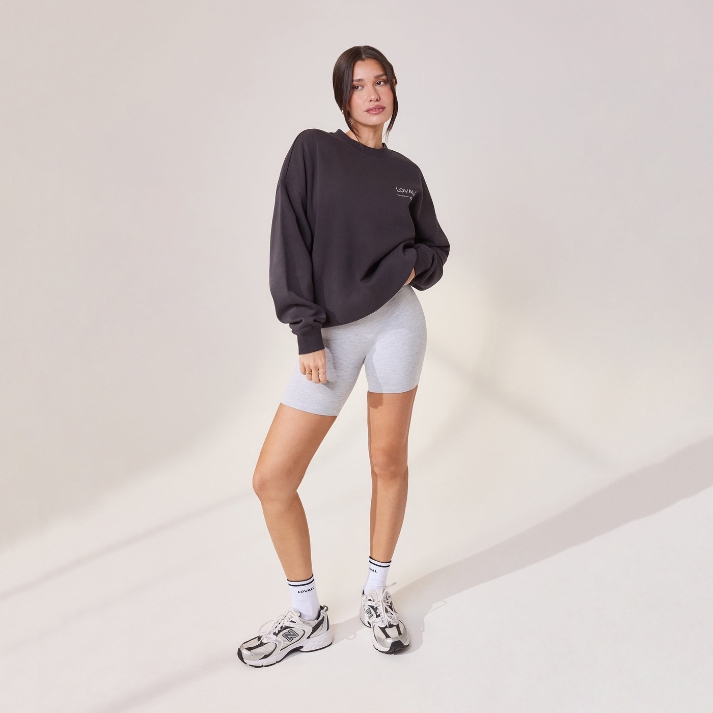 Lightweight Everyday 6 Inch Cycling Shorts - Light Grey Marl