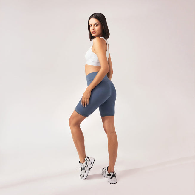 Lightweight Everyday Cycling Shorts - Steel Blue