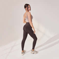 Lightweight Everyday High Waisted Leggings - Black Coffee