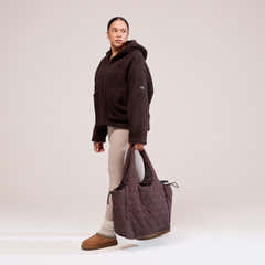 Quilted Bag - Espresso Brown