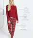 Soft Touch Pyjama Set - Burgundy Christmas Print