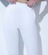 Crop Stretch Trouser - White