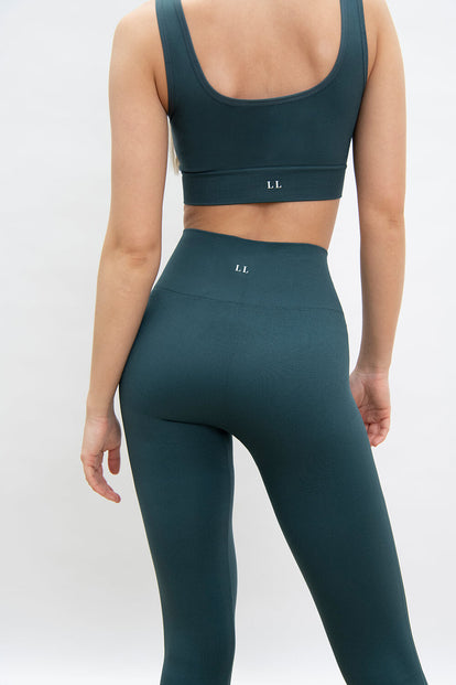 Ultimate High Waisted Seamless Leggings - Teal Blue