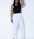 Curve Linen Trousers - White