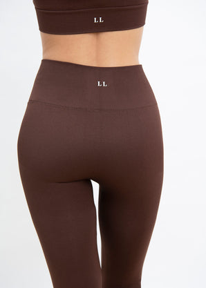 Ultimate High Waisted Seamless Leggings - Chocolate Brown