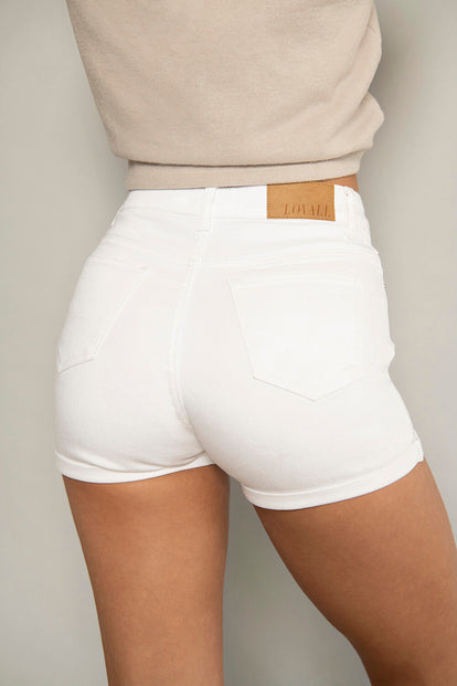 Everyday Denim Shorts - White