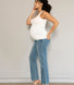 Maternity Straight Jeans - Mid Blue