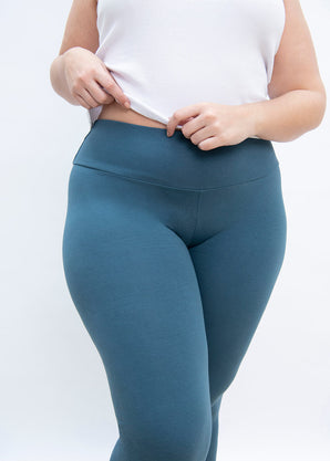 Curve Everyday High Waisted Leggings - Petrol Blue