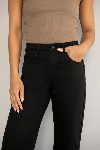 Straight Jeans - Black