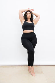 Curve Ultimate High Waisted Seamless Leggings - Black