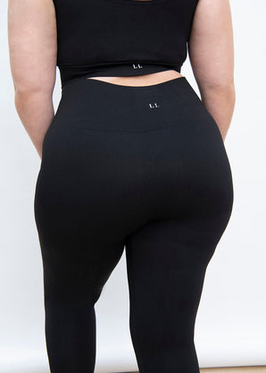 Curve Ultimate High Waisted Seamless Leggings - Black