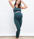 Ultimate Seamless Maternity Leggings - Teal Blue