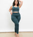Curve Ultimate High Waisted Seamless Leggings - Teal Blue