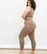 Curve Ultimate High Waisted Seamless Leggings - Oatmeal Beige