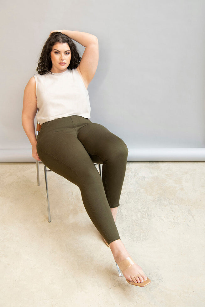 Ultimate Jeggings - Khaki Green