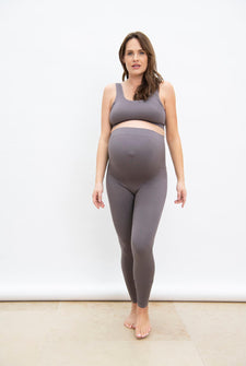 Ultimate Seamless Maternity Leggings - Deep Mauve