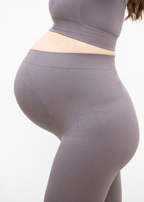 Ultimate Seamless Maternity Leggings - Deep Mauve