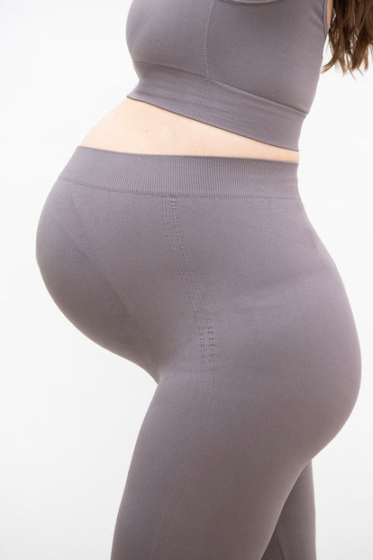 Ultimate Seamless Maternity Leggings - Deep Mauve