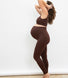 Ultimate Seamless Maternity Leggings - Chocolate Brown