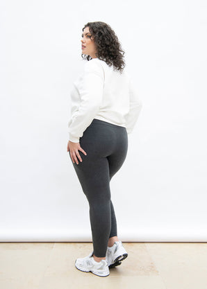 Curve Everyday High Waisted Leggings - Dark Grey Marl