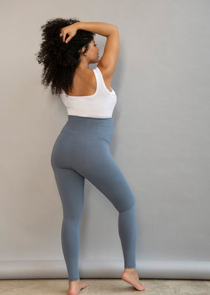 Maternity Lightweight Everyday Leggings - Steel Blue