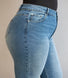 Curve Straight Jeans - Mid Blue