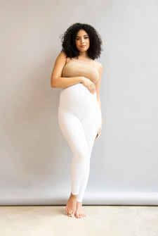 Maternity Lightweight Everyday Leggings - White