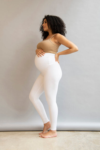 Maternity Lightweight Everyday Leggings - White