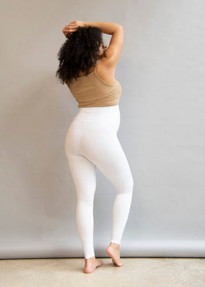 Maternity Lightweight Everyday Leggings - White