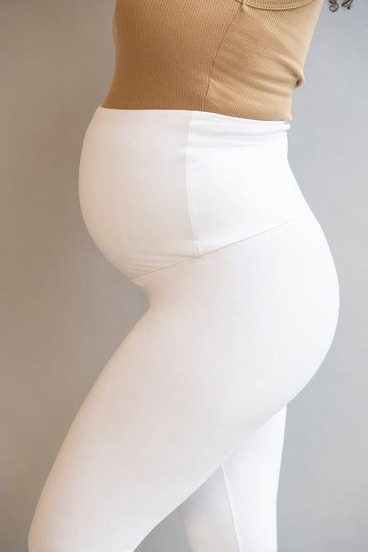 Maternity Lightweight Everyday Leggings - White