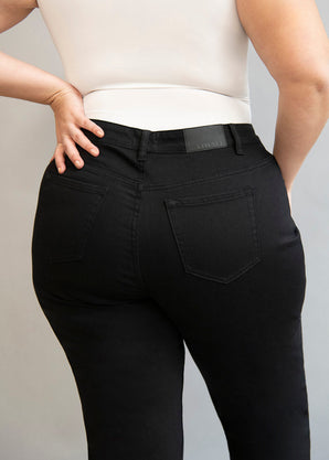 Curve Straight Jeans - Black