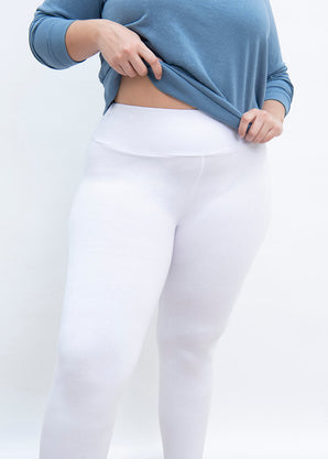 Curve Everyday High Waisted Leggings - White