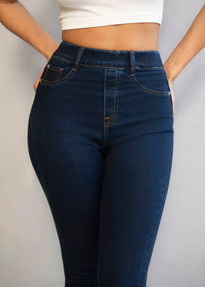 Ultimate Ankle Grazer Jeggings - Dark Blue