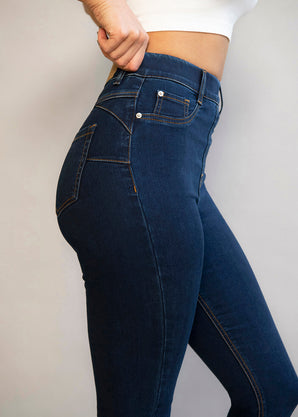 Ultimate Ankle Grazer Jeggings - Dark Blue